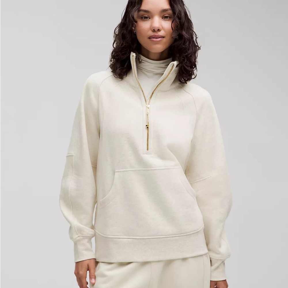 NWT Lululemon Scuba Oversized Funnel-Neck Half Zip Long